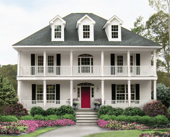 Beautiful 2 story large white home in New Jersey